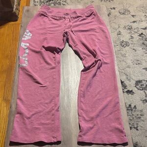 Victoria's Secret Pink Sweatpants with Silver Logo